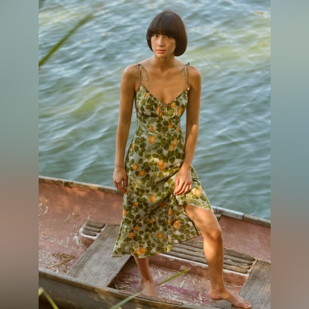 Reformation Citrus Embry Dress